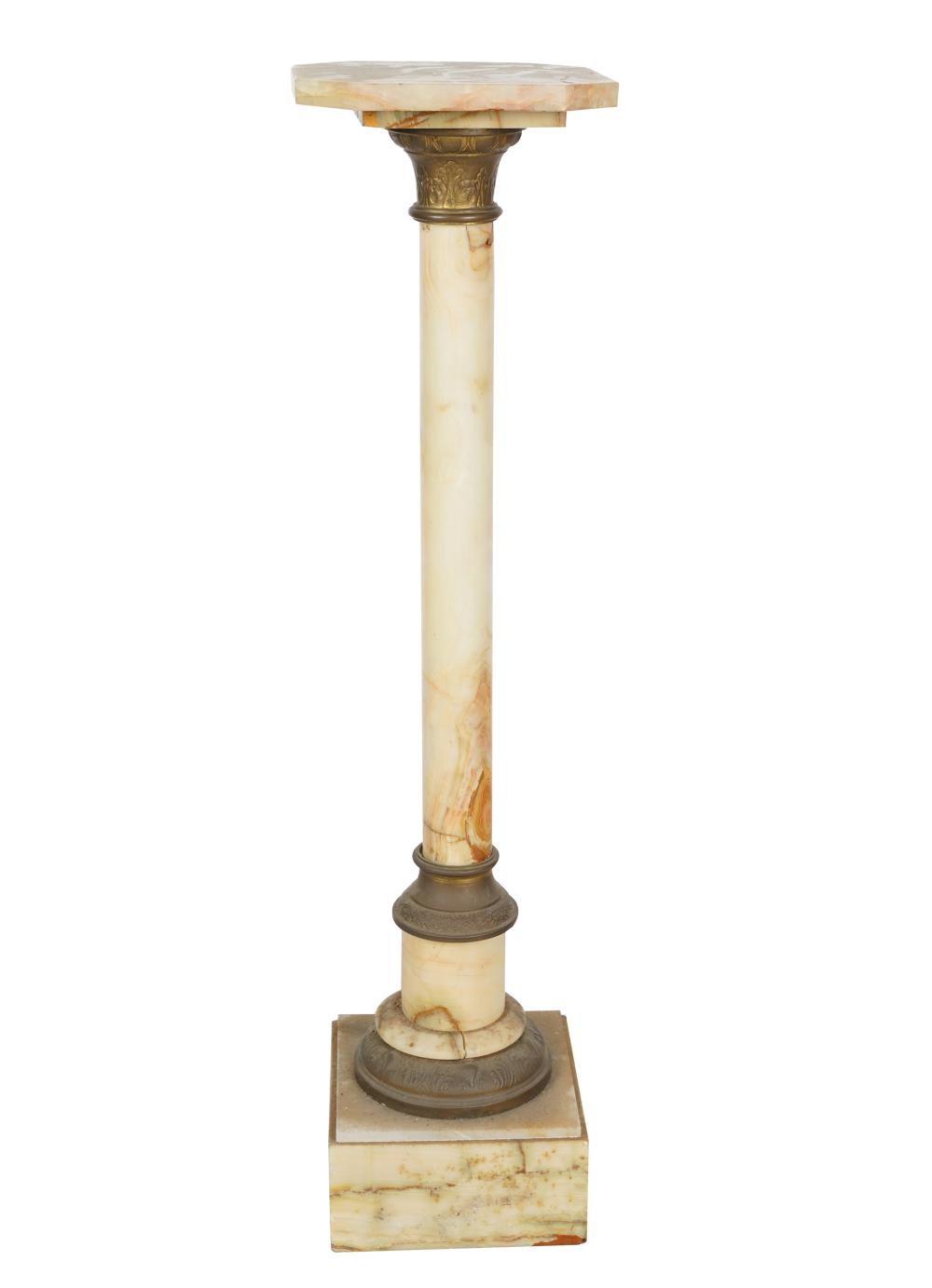 ONYX COLUMNAR PEDESTALwith gilt