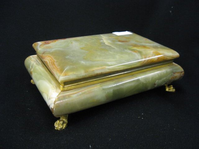 Onyx Dresser Box lion paw feet