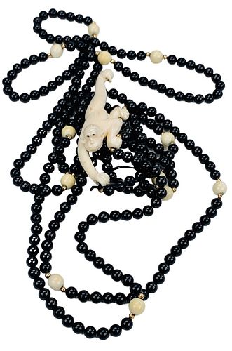 ONYX MONKEY NECKLACEOnyx Monkey