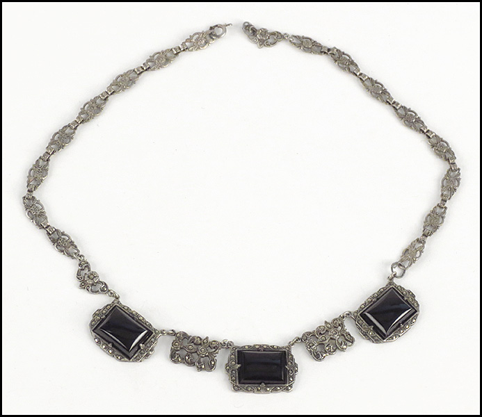 ONYX STERLING SILVER AND