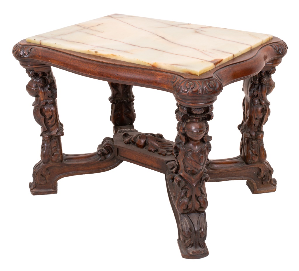 ONYX TOPPED RENAISSANCE REVIVAL LOW
