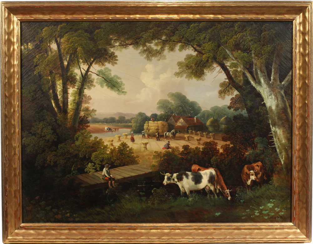 OOC - Pastoral Haying Scene by