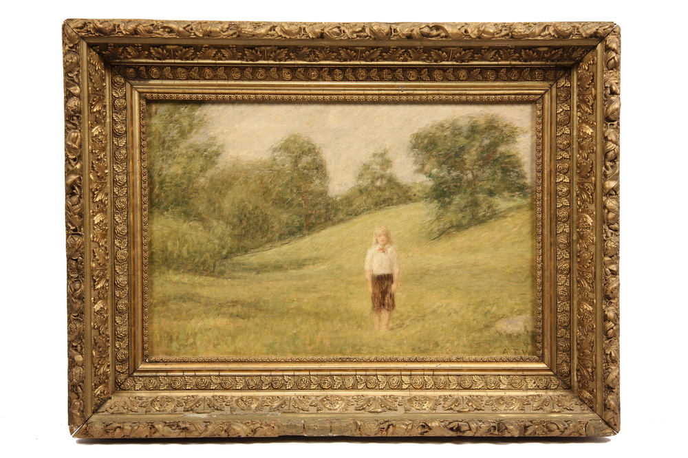 OOC - Young Blonde Girl Standing in