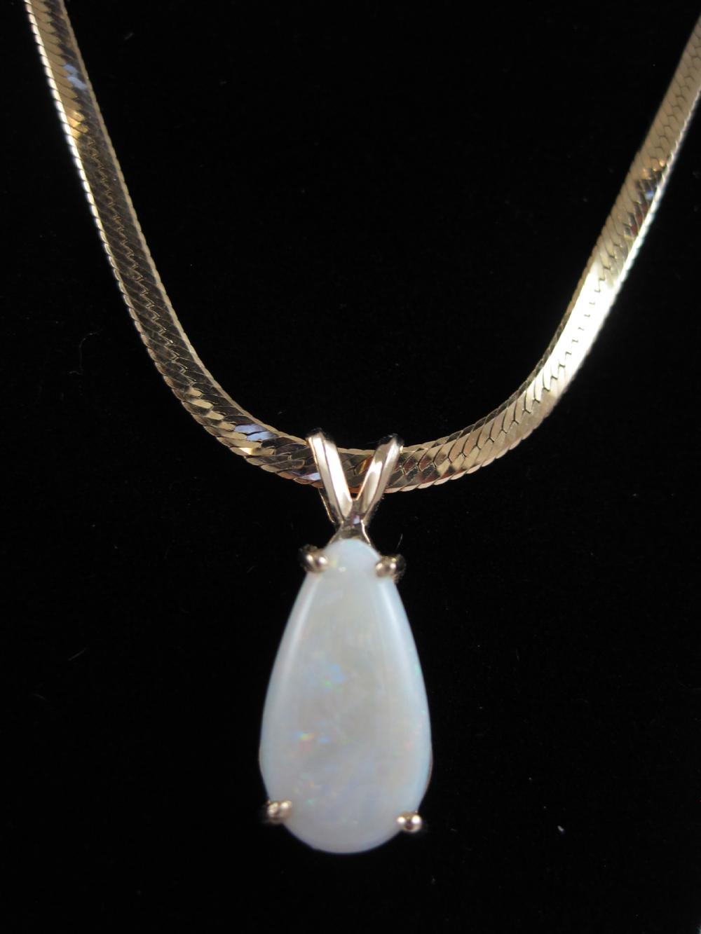 OPAL AND FOURTEEN KARAT GOLD
