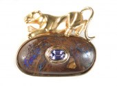 OPAL AND TANZANITE SLIDER PEND
