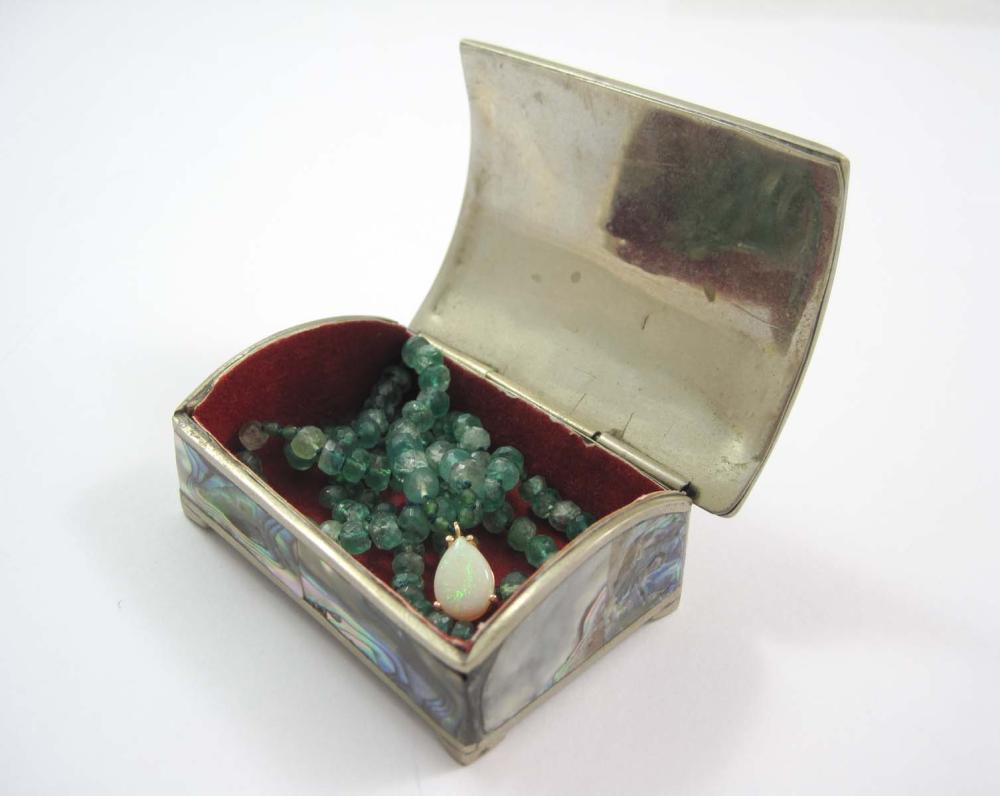 OPAL, EMERALD AND FOURTEEN KARAT