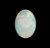 OPALOne oval cabochon cut opal