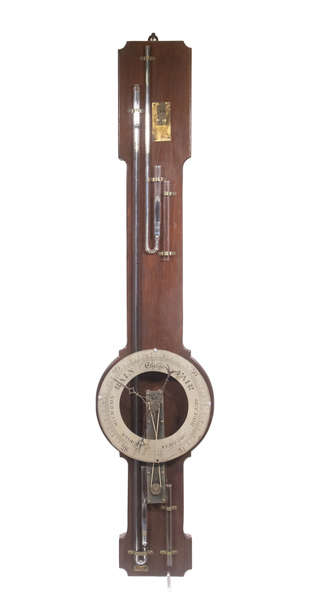 OPEN CASE STICK BAROMETER 19th c.