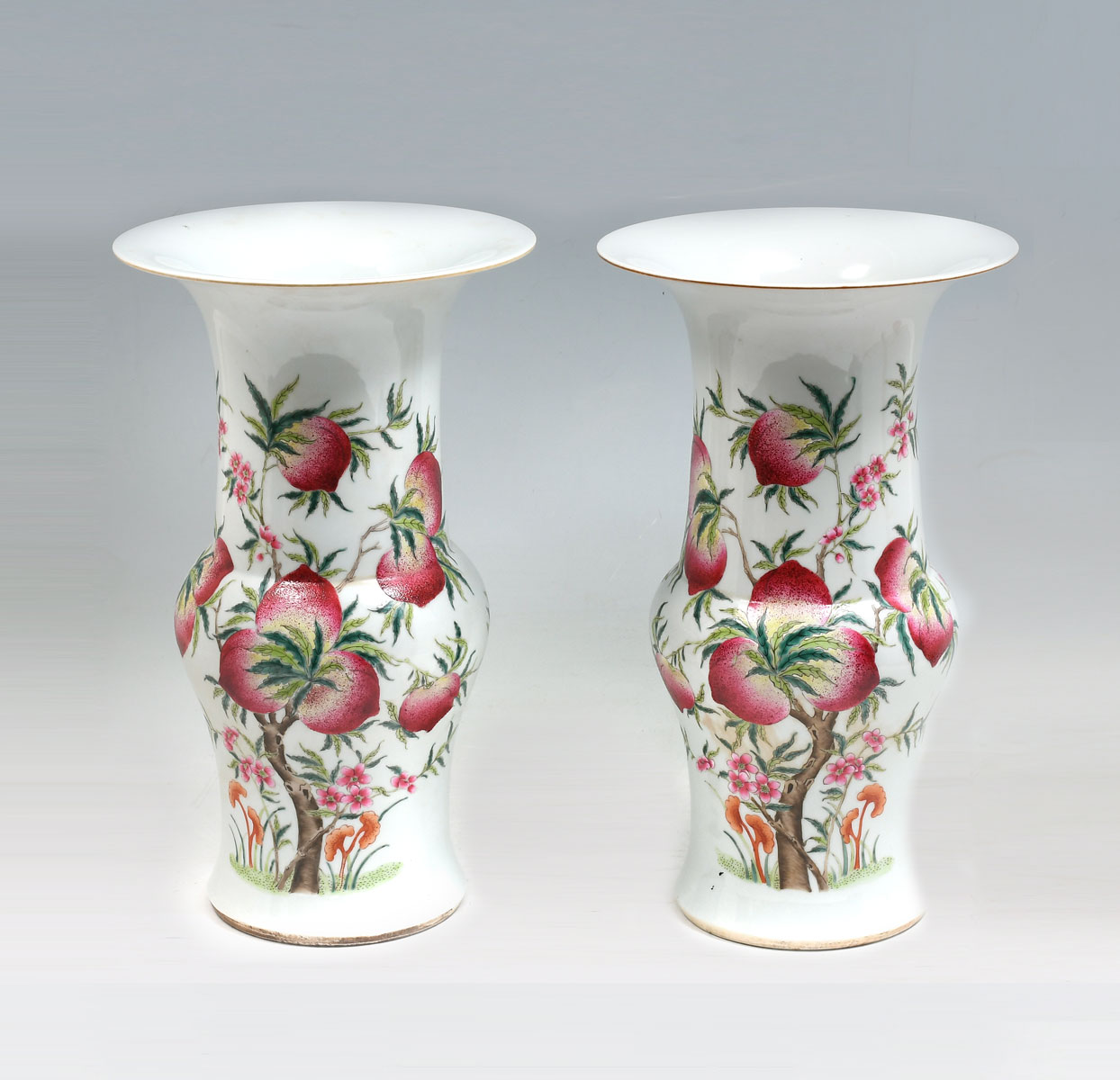 OPPOSING PAIR OF 19TH C. CHINESE GU