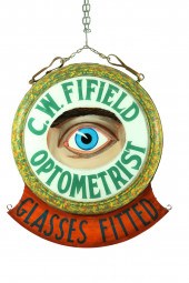 OPTOMETRIST TRADE SIGN.  Ameri