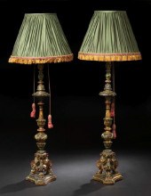 Opulent Pair of Italian Carved