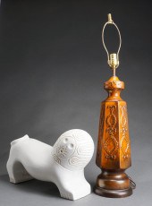 ORANGE FLAMBE GLAZED CERAMIC T