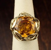 ORANGE SAPPHIRE AND FOURTEEN K