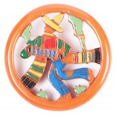 ORANGE VINTAGE BAKELITE PIERCE