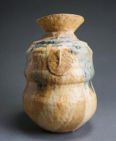 ORCAS ISLAND CERAMIC VASE, SIG