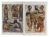 ORESTI DEQUEL, TWO MIXED MEDIA