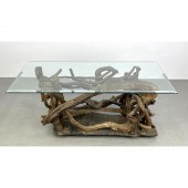 Organic Driftwood Glass Top Co