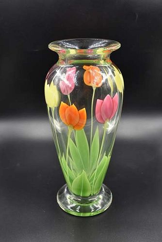 ORIENT AND FLUME ART GLASS VASE