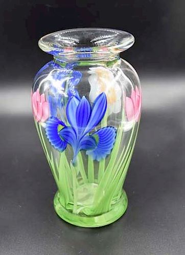 ORIENT AND FLUME ART GLASS VASE