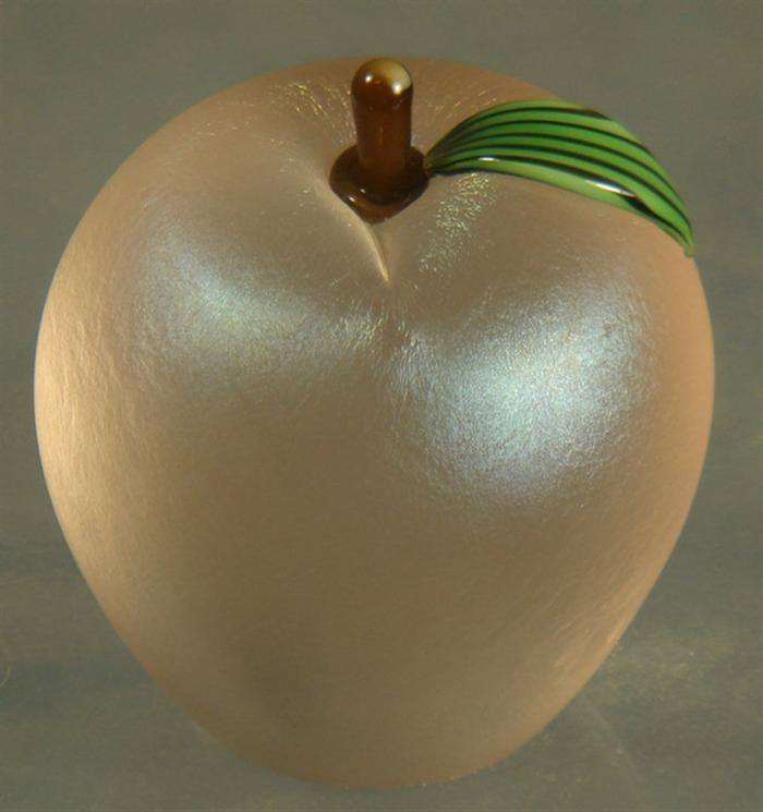 Orient and Flume peach paperweight,