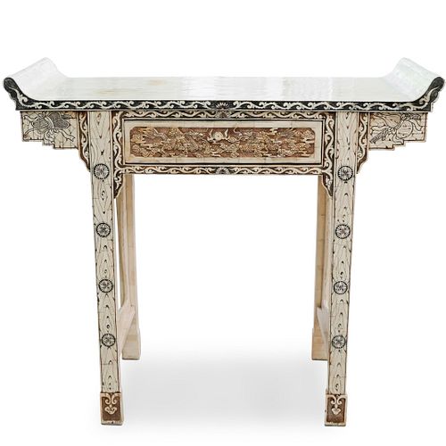 ORIENTAL BONE VENEER ALTAR