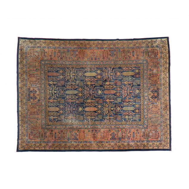 ORIENTAL CARPET The blue field with
