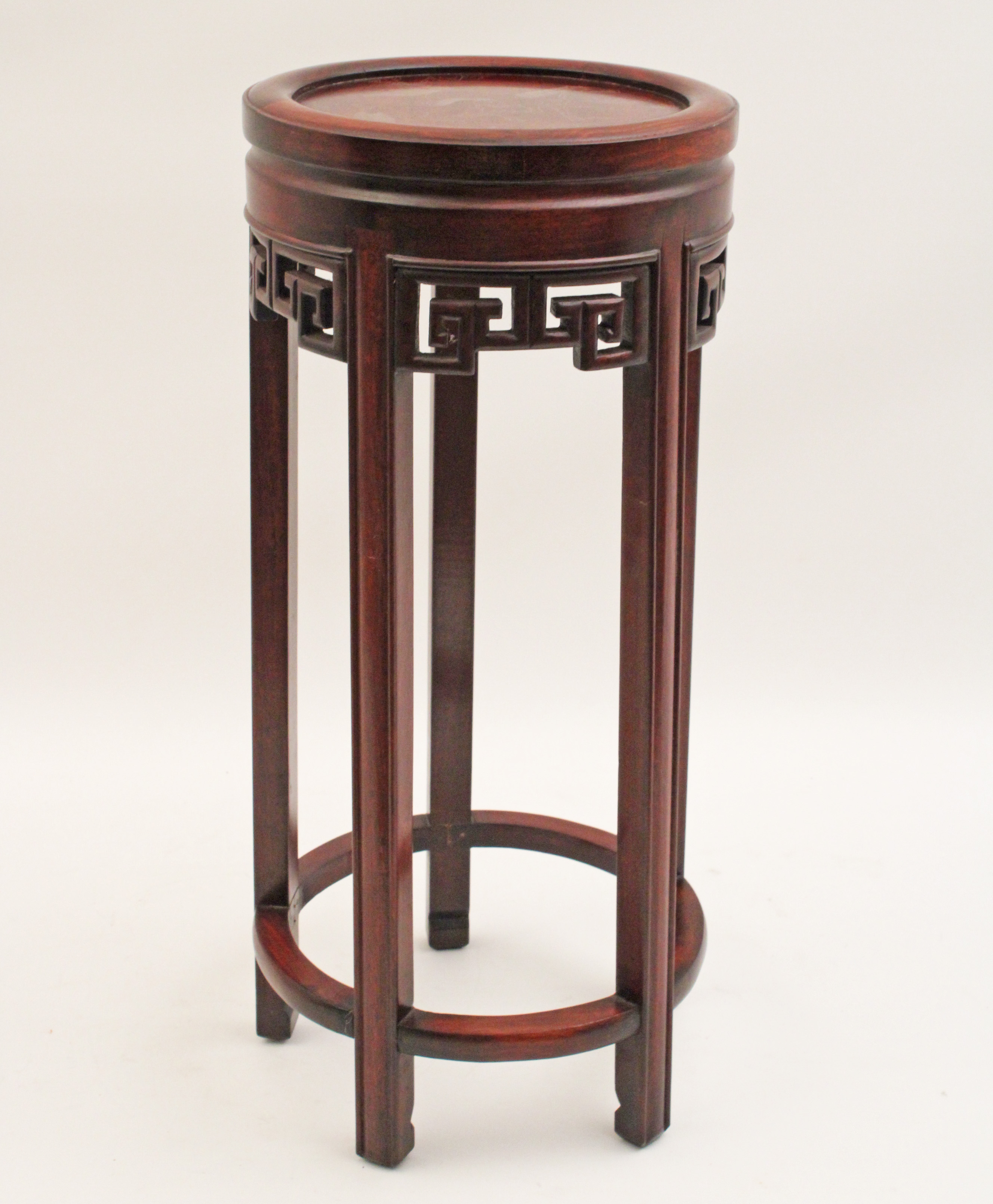 ORIENTAL CARVED TEAKWOOD PEDESTAL