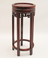 ORIENTAL CARVED TEAKWOOD PEDES