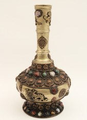 ORIENTAL CAST BRONZE STONE MOU