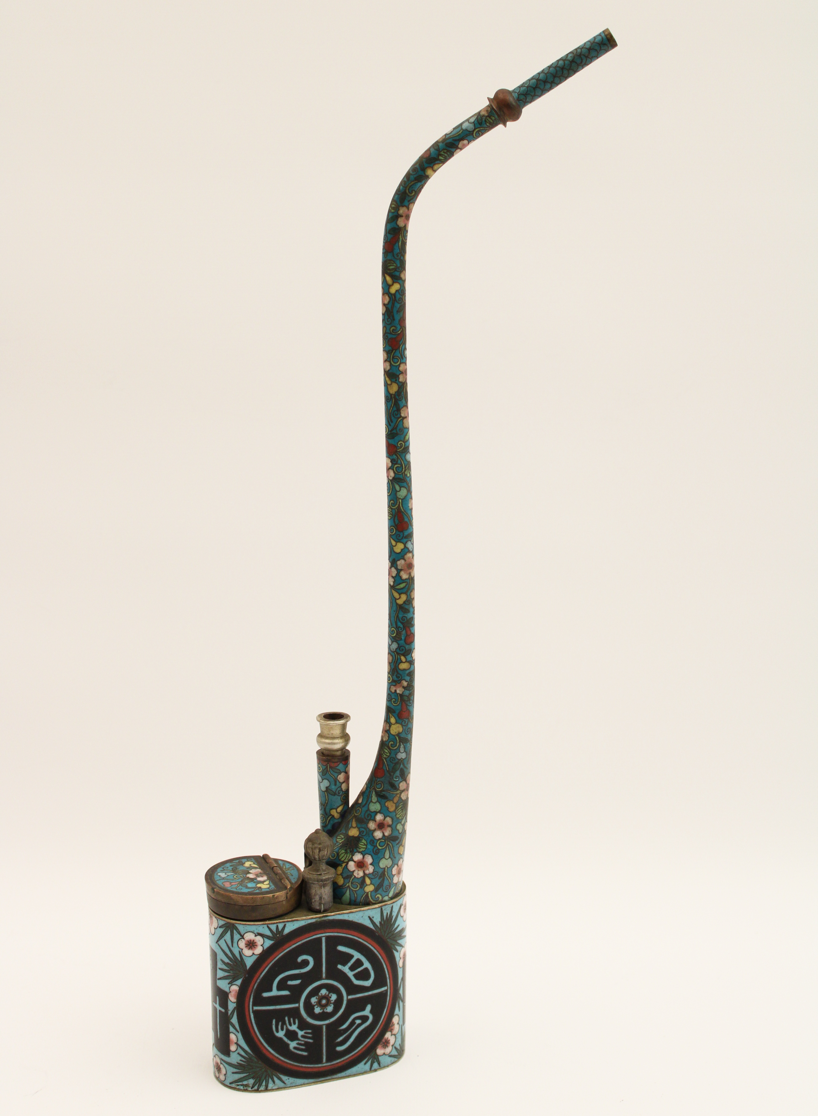 ORIENTAL CLOISONNE OPIUM PIPE