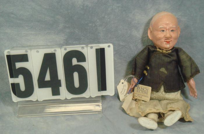 Oriental compositon and cloth Doll,
