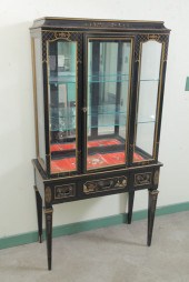 ORIENTAL CURIO CABINET. Black