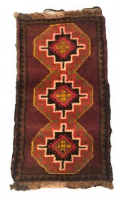 ORIENTAL DIMINUTIVE AREA RUG,