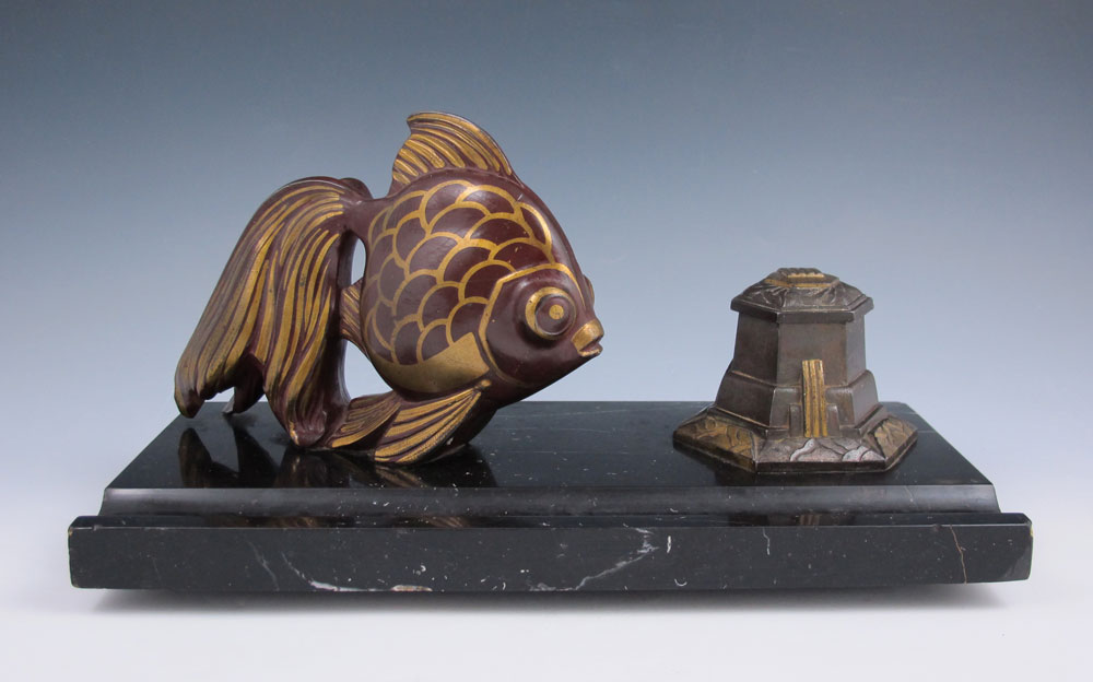 ORIENTAL GOLDFISH MOTIF FIGURAL INK
