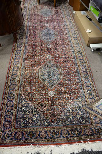 ORIENTAL HALL RUNNER, 4" X