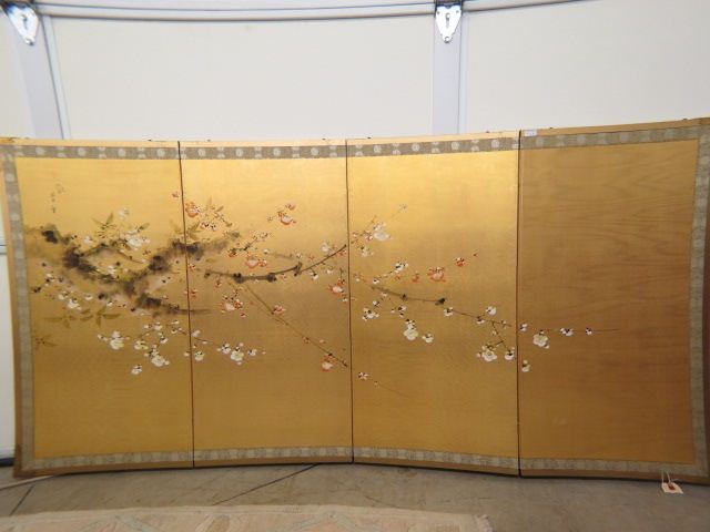 Oriental Handpainted Screen