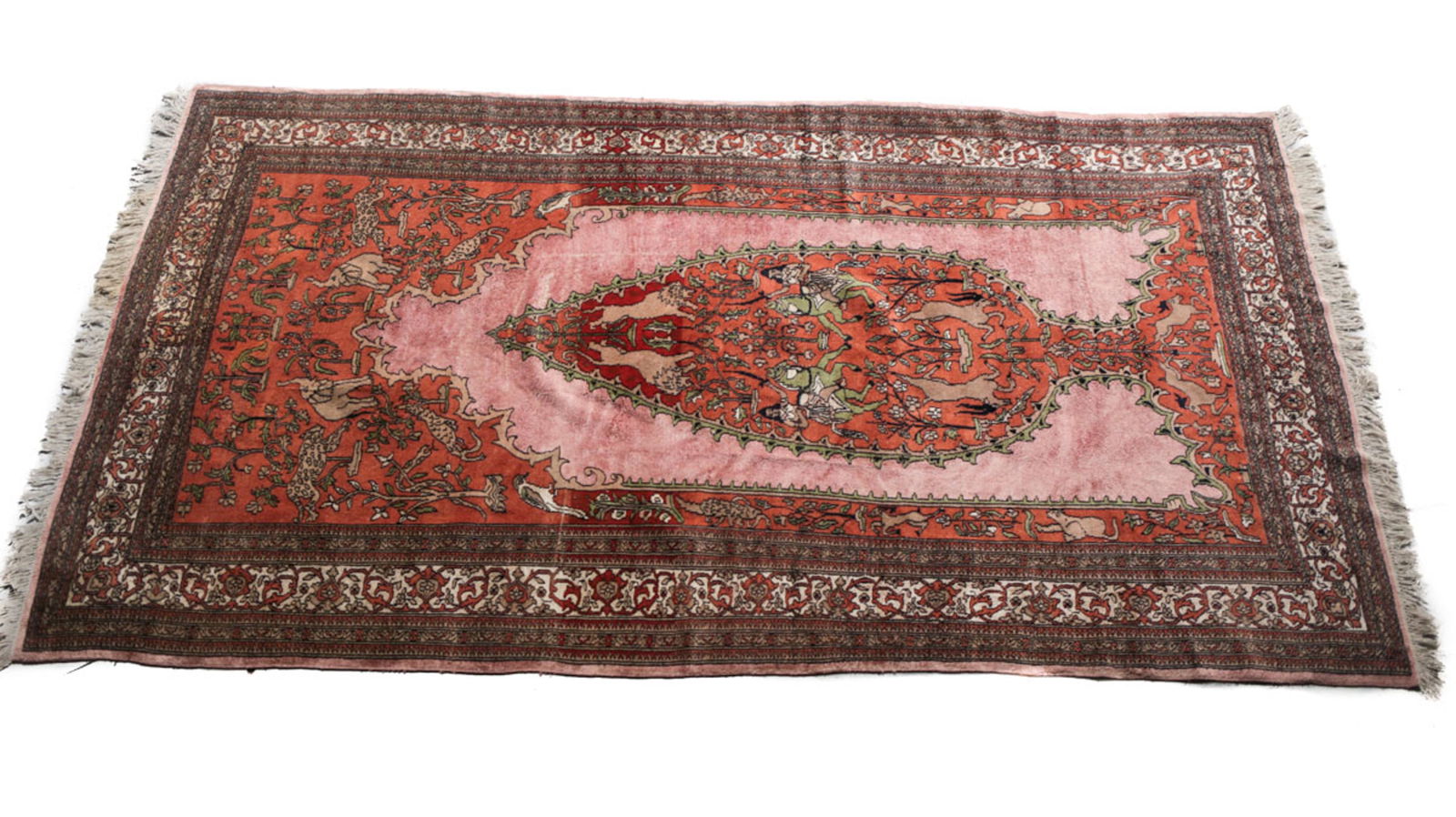 ORIENTAL INDIAN RUG.Handknotted