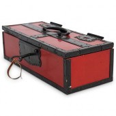 ORIENTAL METAL AND RED LACQUER