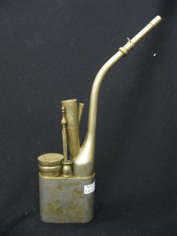 Oriental Opium Pipe inlaid mixed