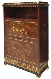 ORIENTAL RED LACQUER FALL-FRON