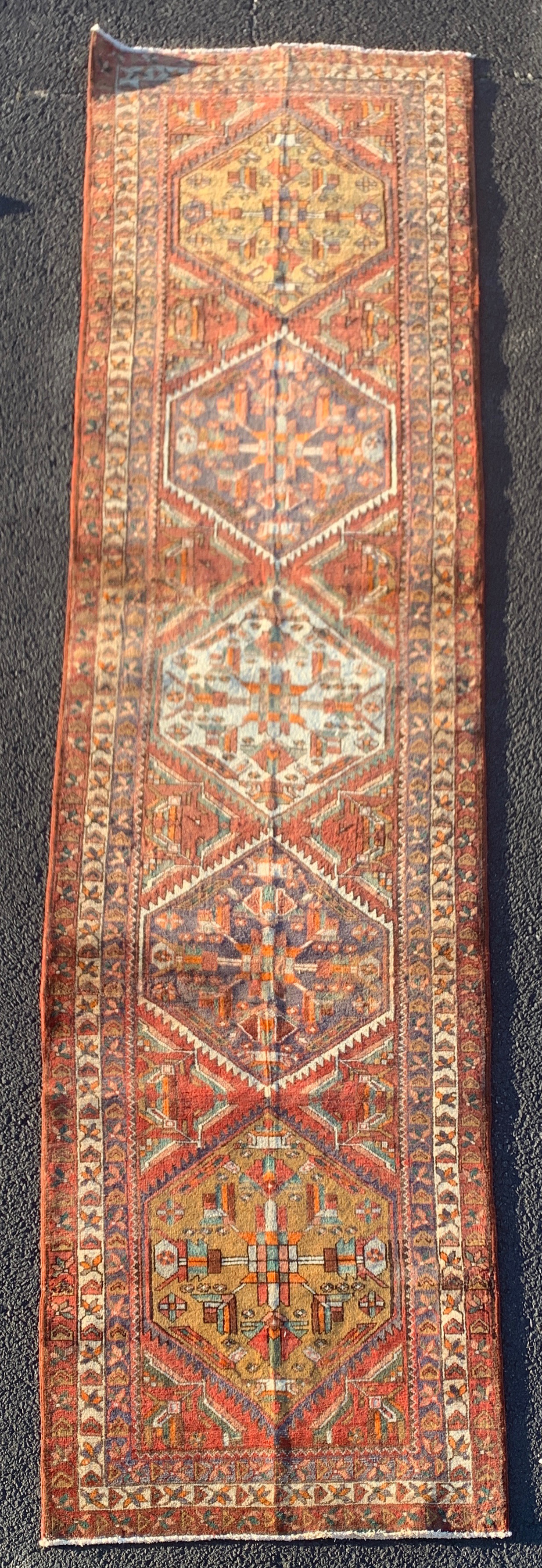 ORIENTAL RUG 3'7" X 14' SARAB
