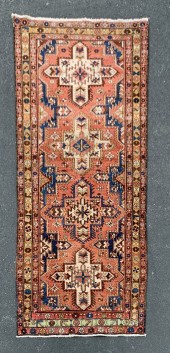 ORIENTAL RUG 3'7" X 8'8" KARAJ