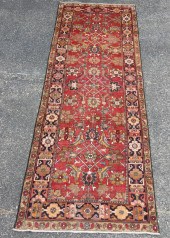 ORIENTAL RUG 3'8" X 11' KARAJE