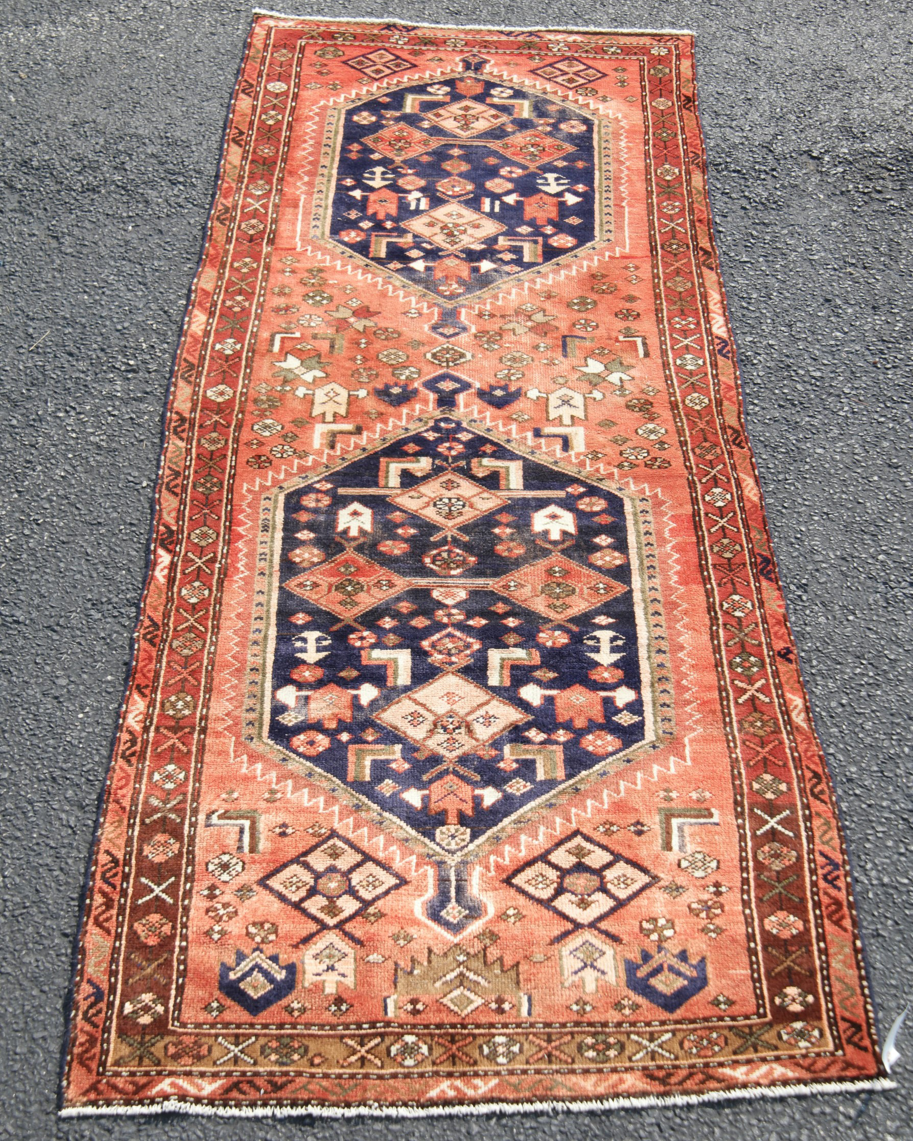 ORIENTAL RUG 3'8" X 9'4" PERSIAN