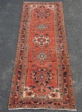 ORIENTAL RUG 3'8" X11' HERIZ O