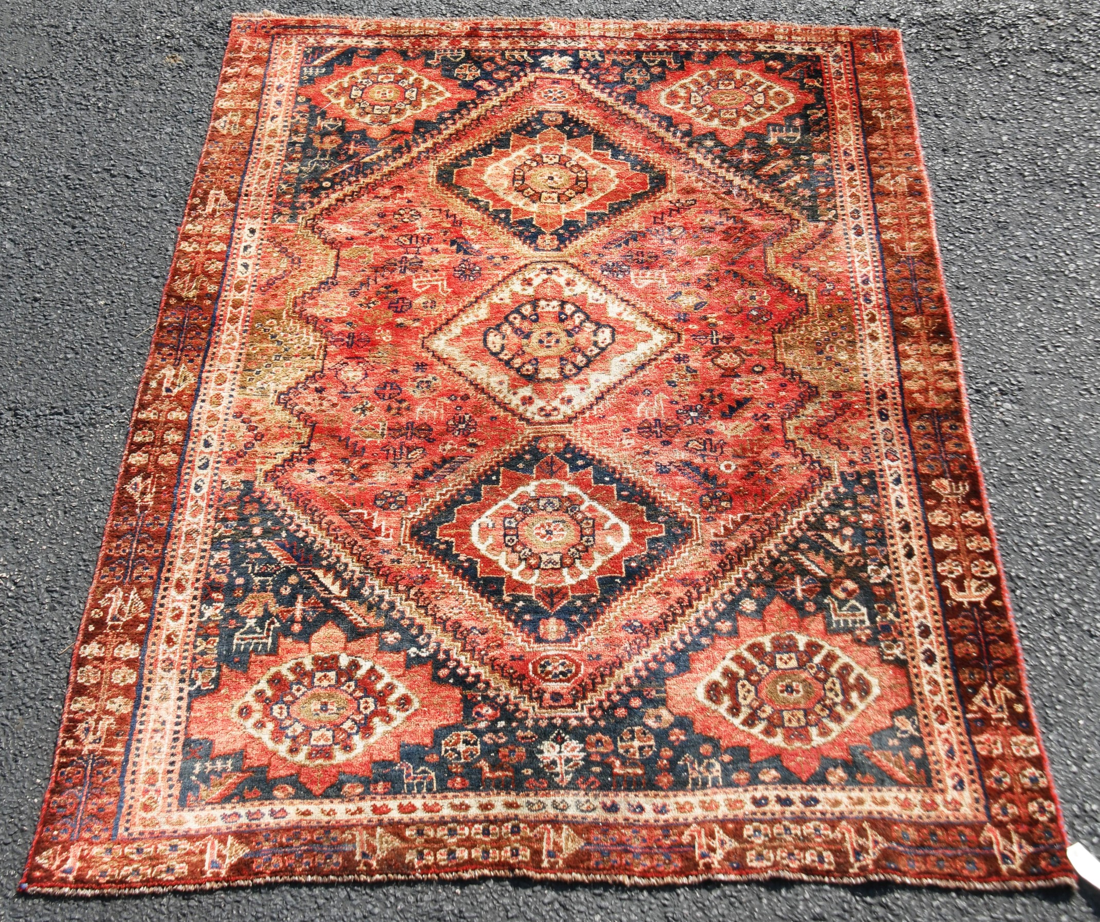ORIENTAL RUG 5'5" X 7'9" SHIRAZ