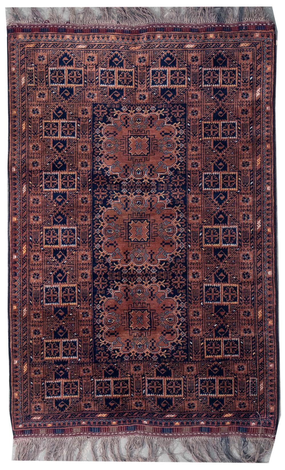ORIENTAL RUG: AFGHANI TURKOMAN 4'0"