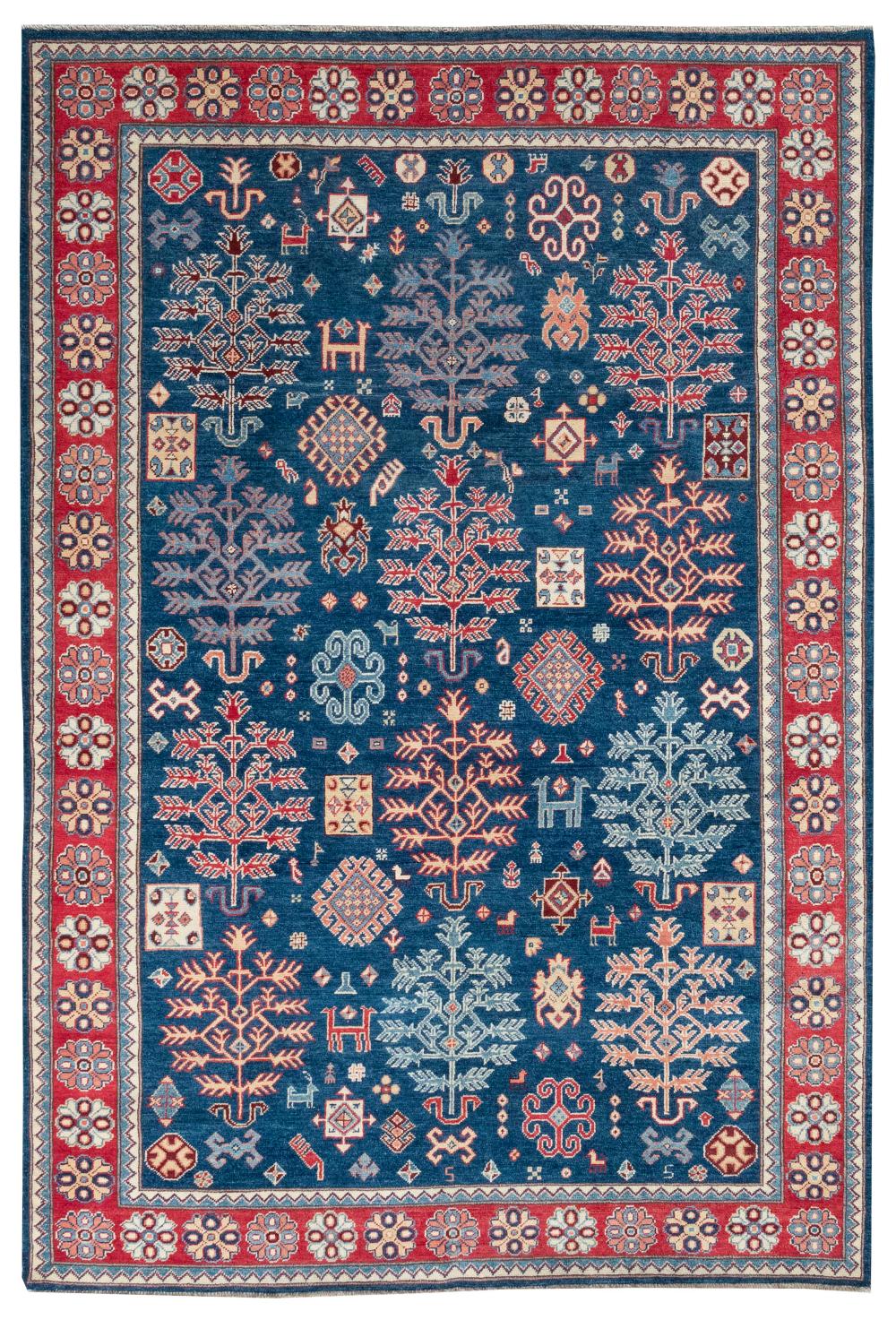 ORIENTAL RUG: CAUCASIAN DESIGN 6'2"