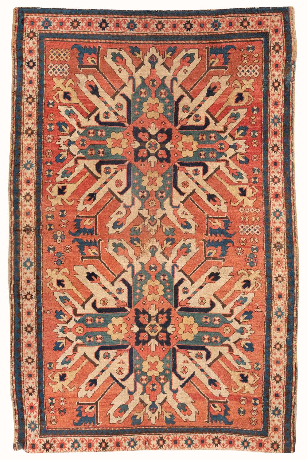 ORIENTAL RUG: EAGLE KAZAK 4'8" X