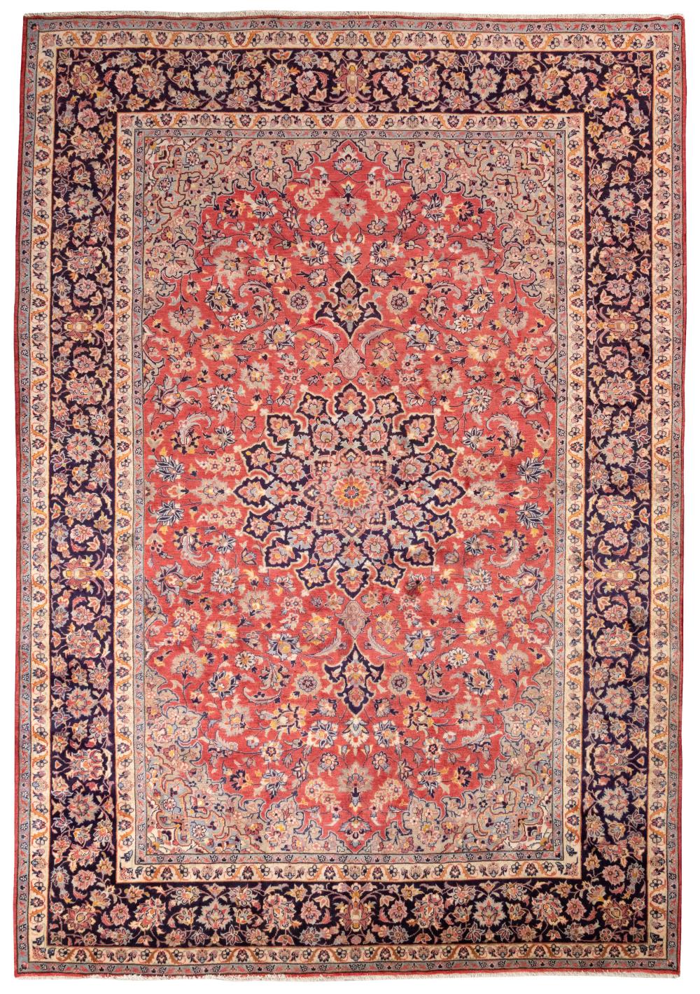 ORIENTAL RUG: ISPHAHAN 9'5" X